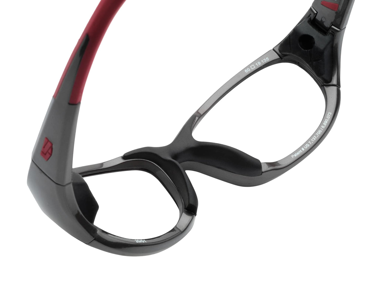 Shiny Gunmetal/Red 