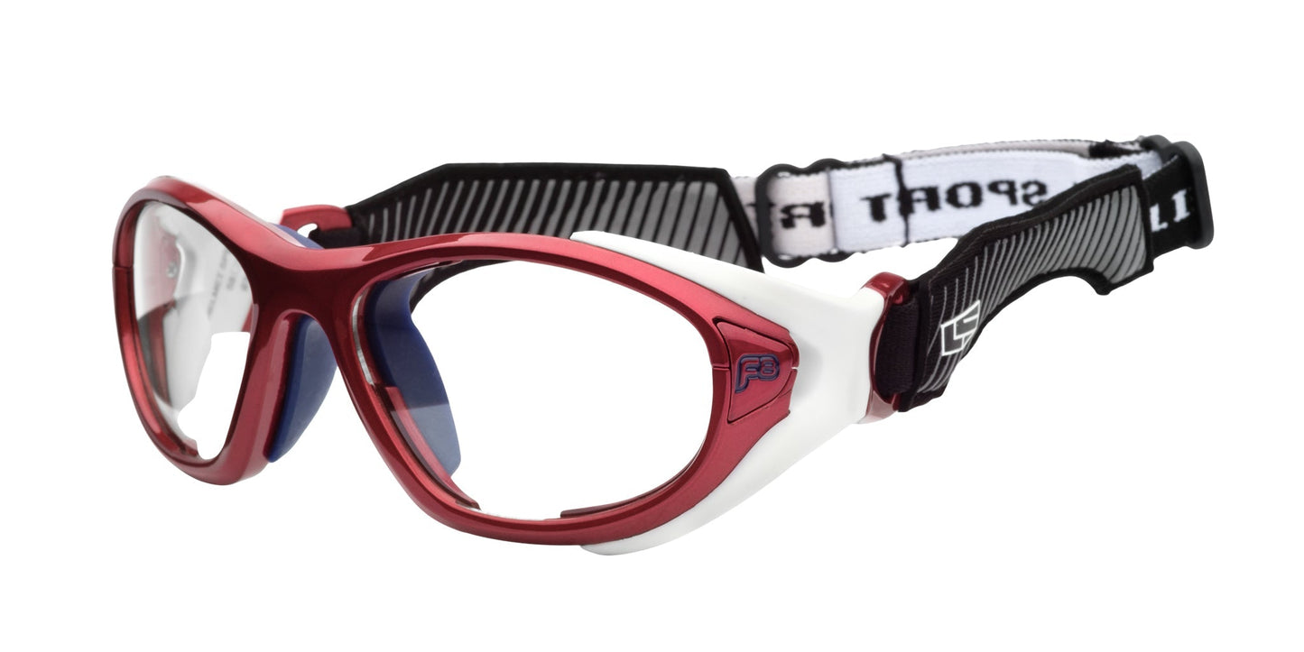 xspex goggles Rec Specs Helmet Spex XL Sports Goggles Shiny Crimson/White / Wide (58)