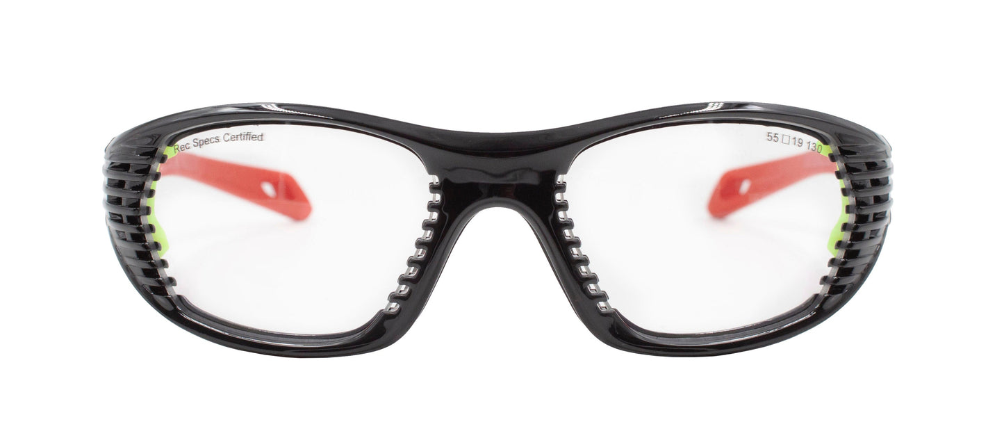 Shiny Black Speckled Red | Lens Type, Lens Color