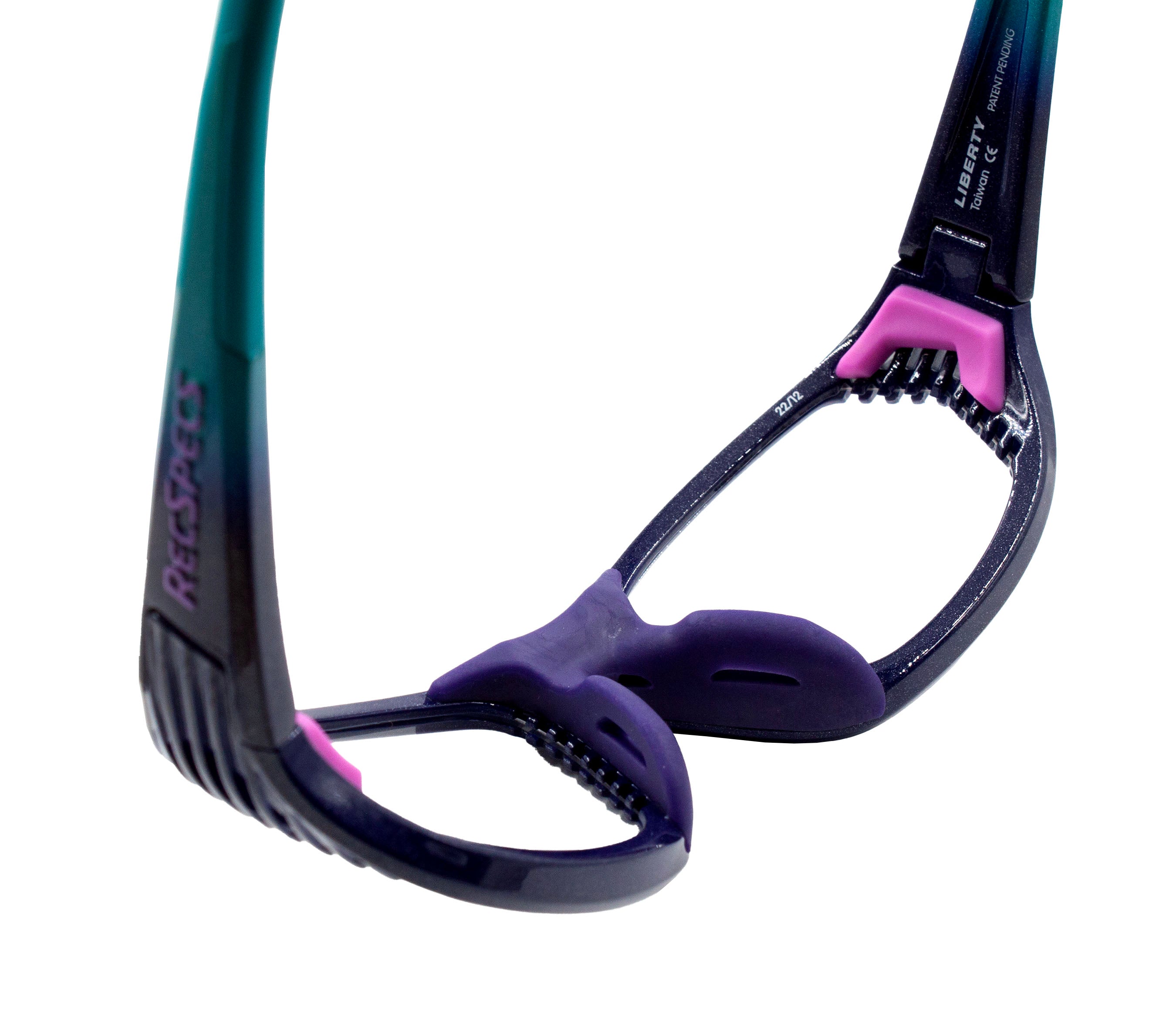 Metallic Purple Teal Fade