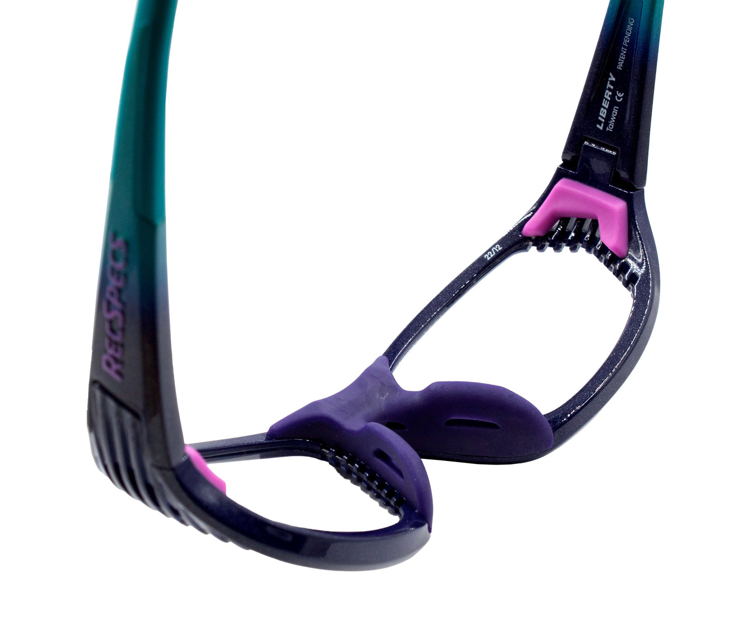 Metallic Purple Teal Fade