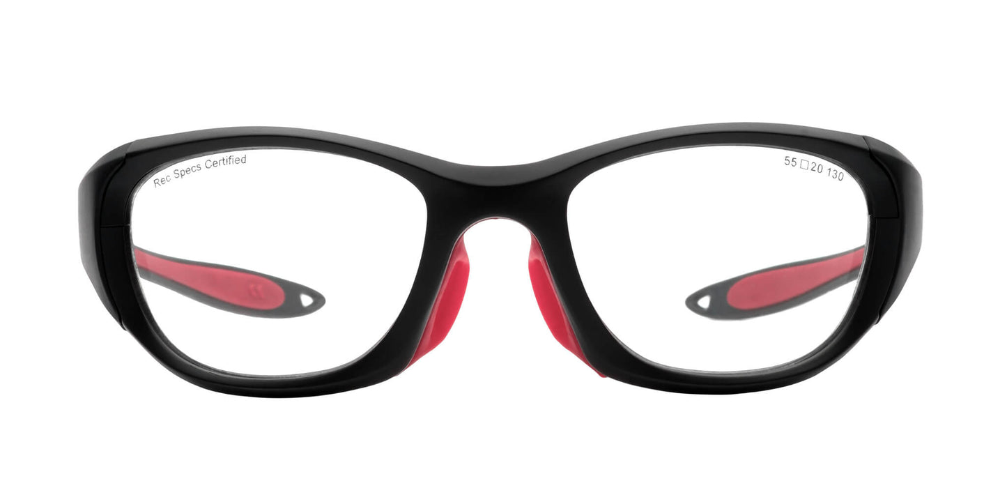Matte Black/Red | Lens Type, Lens Color