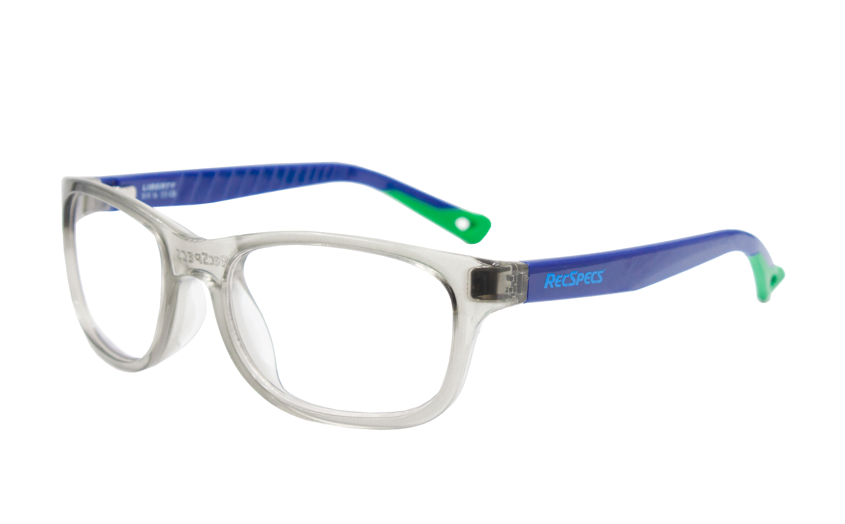 Shiny Translucent Light Gray Blue