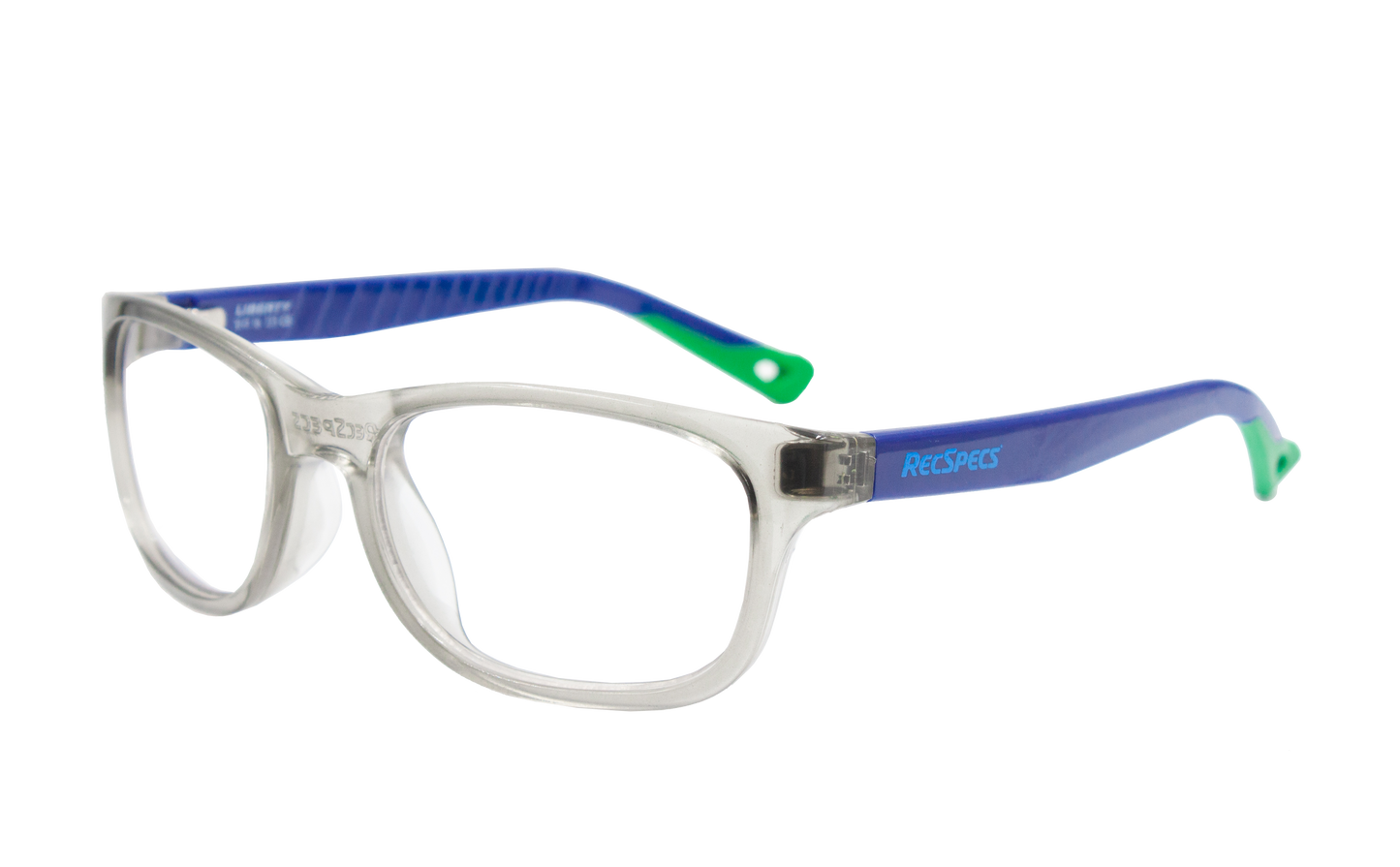 Shiny Translucent Light Gray Blue