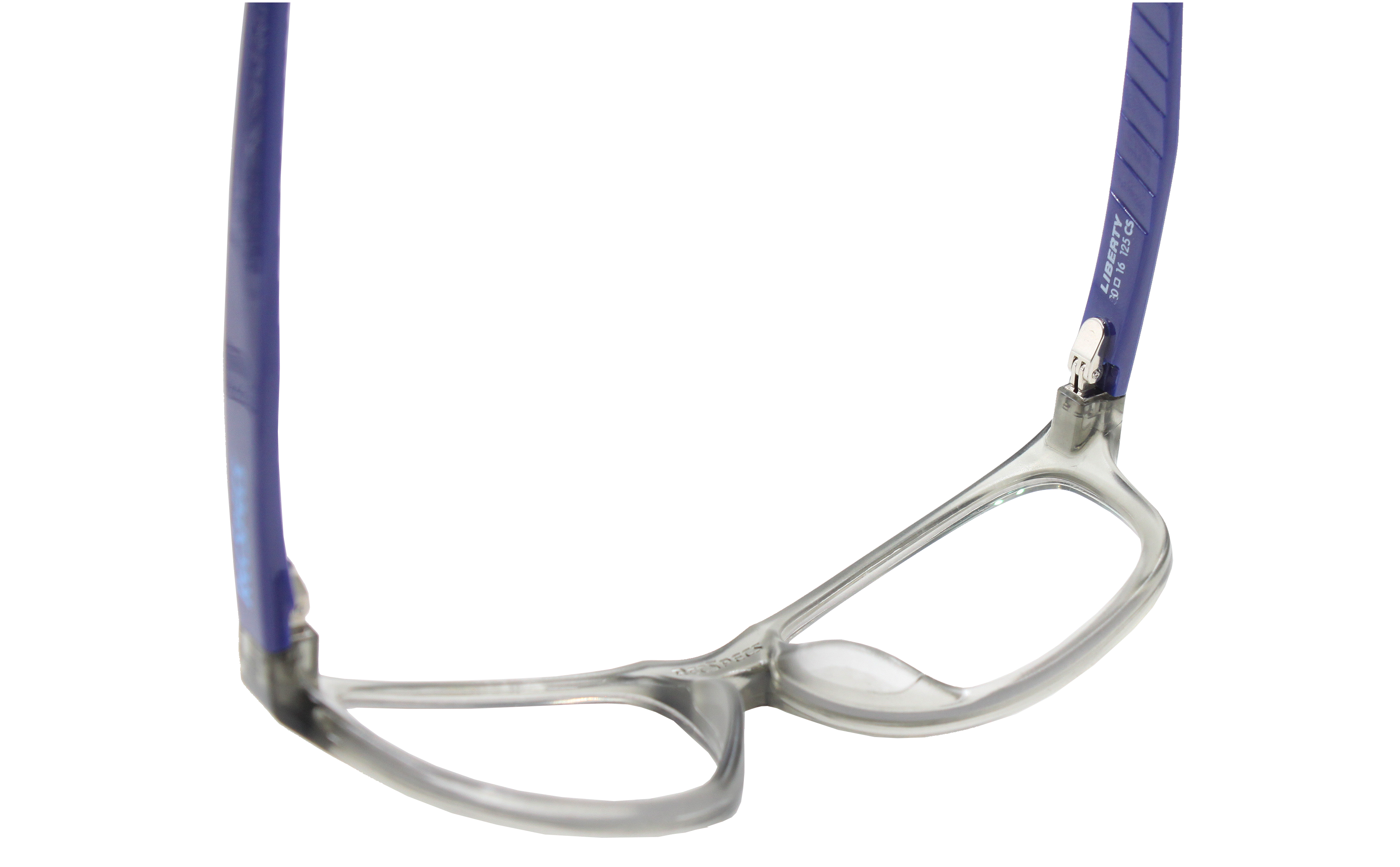 Shiny Translucent Light Gray Blue