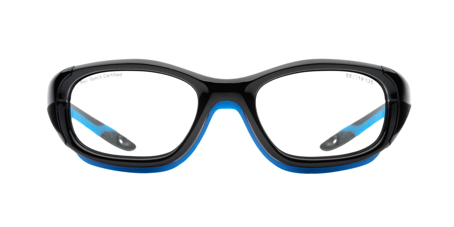 Shiny Black/Cyan | Lens Type, Lens Color