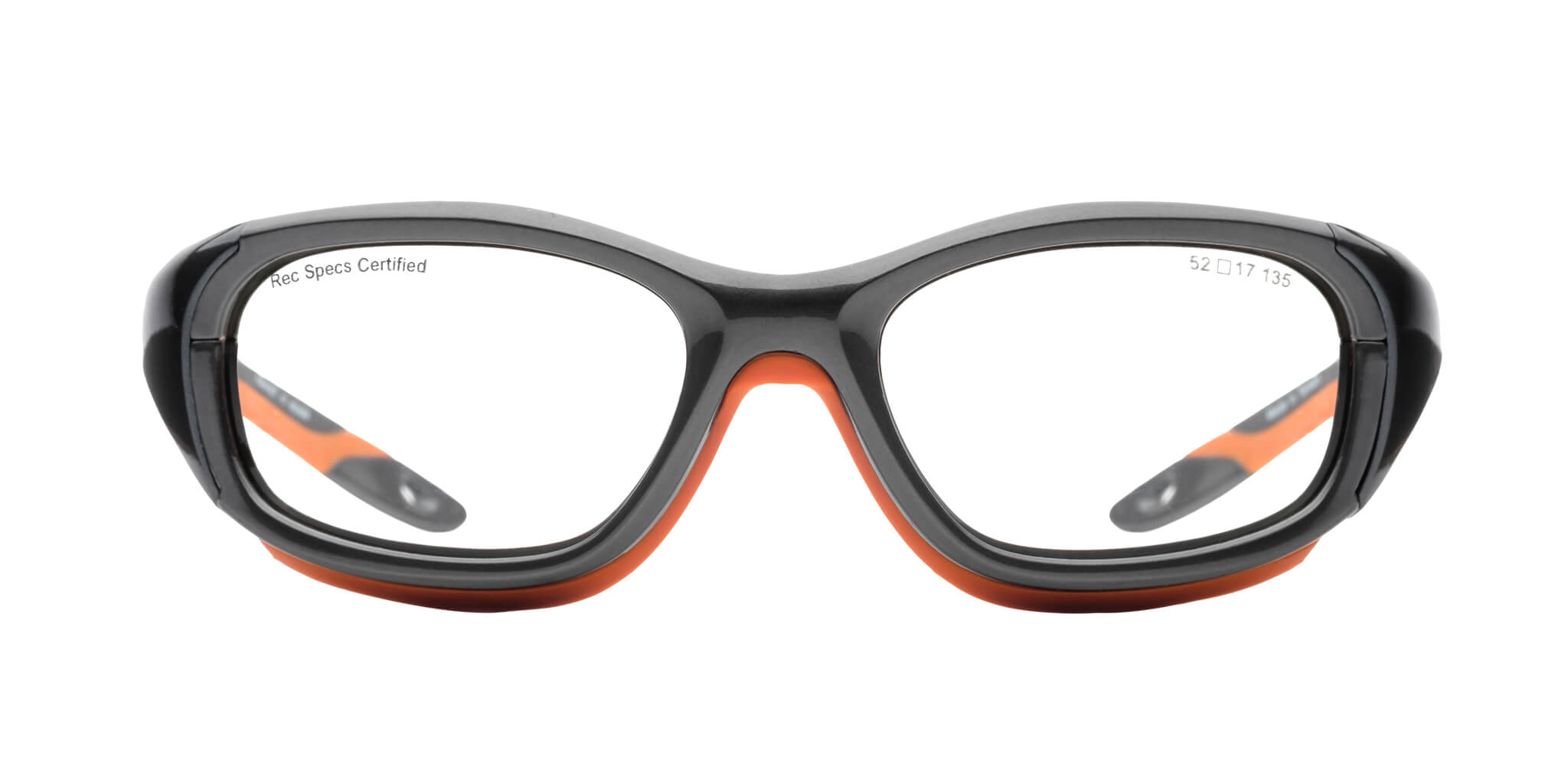 Shiny Grey/Orange | Lens Type, Lens Color