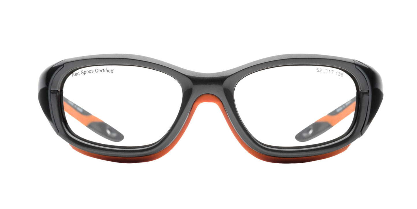 Shiny Grey/Orange | Lens Type, Lens Color
