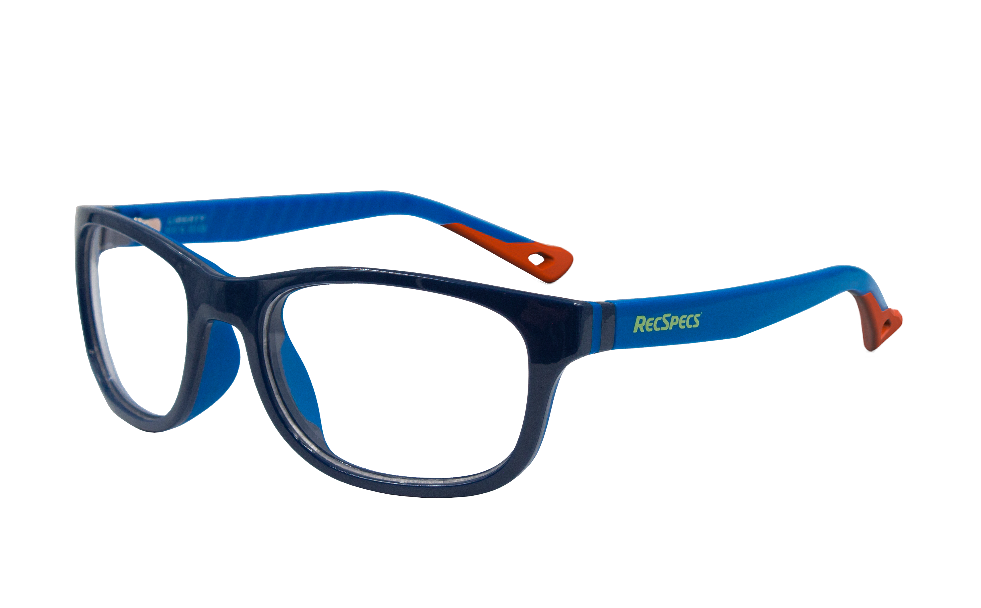 Shiny Navy Blue Orange