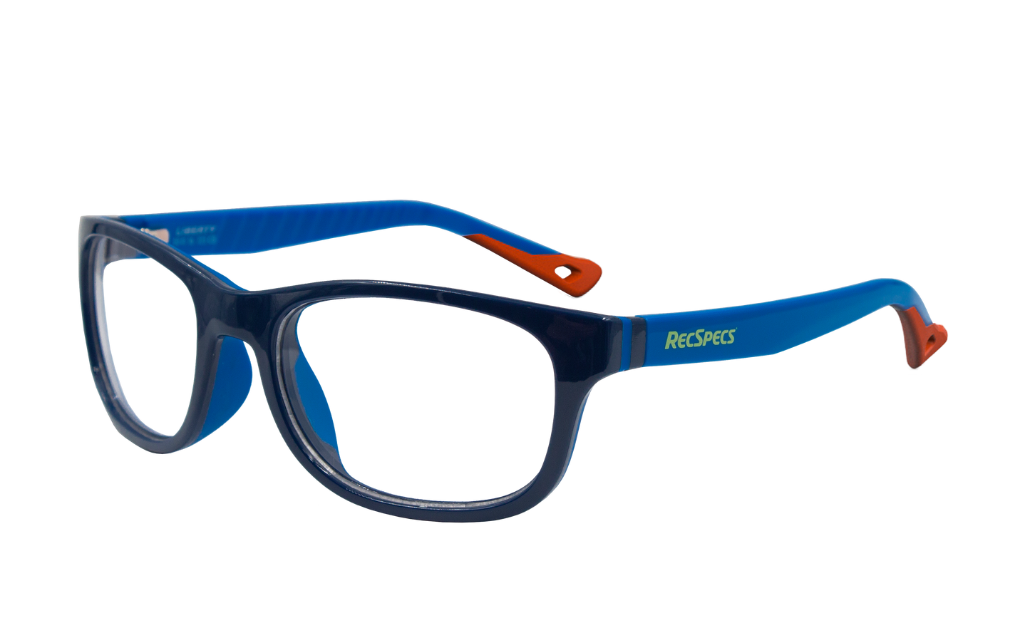 Shiny Navy Blue Orange